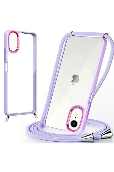 Orso Θήκη Shield Κορδόνι Clear Violet iPhone XR