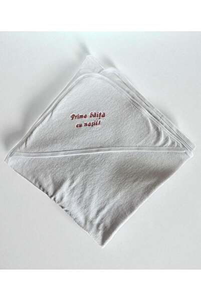 Your Baby Store Prosop brodat “Prima baita cu nasii”, pe rosu, 75×75 cm