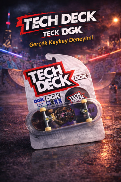 Cici Oyuncak Tech Deck DGK Parmak Kaykay Koleksiyon Serisi Fingerboard Özel T...