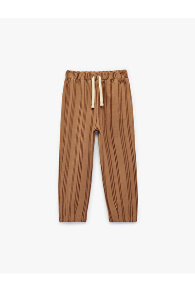 Koton Pantaloni de trening jogger cu dungi, supradimensionați, din bumbac