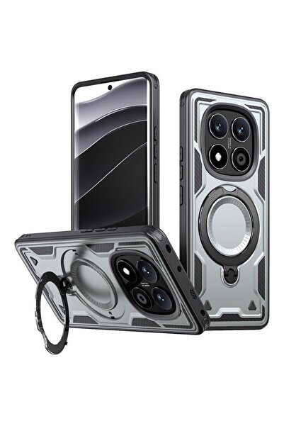 Orso Θήκη Buffer Ostand Armor Silver Poco X7 5G