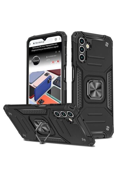 Orso Θήκη Armor Ringstand Μαύρη Samsung Galaxy S24 FE