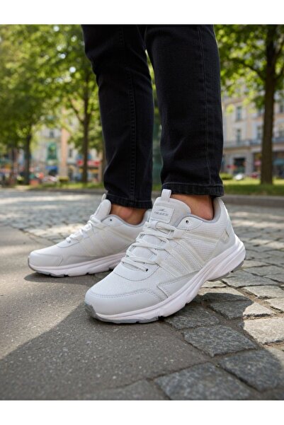 Budaks White Men's Casual Sports Shoes Lightweight Sole Comfortable Orthopedi...