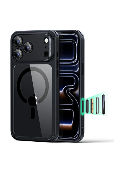 ESR Θήκη Classic Hybrid (Κουμπί Ελέγχου Κάμερας) MagSafe Clear Black iPhone 1...