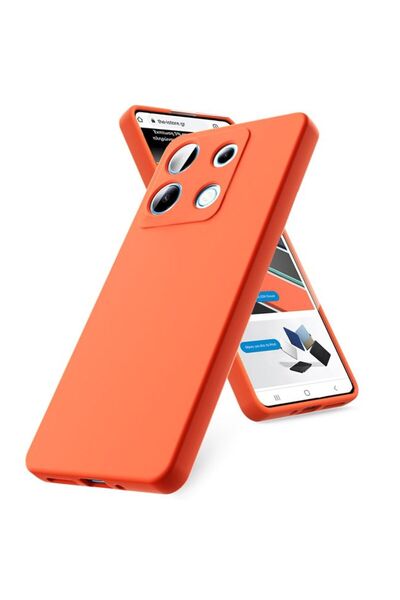 Orso Θήκη Rubber Silk Orange Xiaomi Redmi Note 13 4G