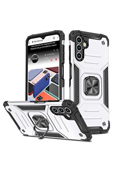 Orso Θήκη Armor Ringstand Ασημένιο Samsung Galaxy S24 FE