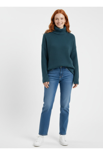 Neden Tekstil Women's Turtleneck Knitwear Sweater