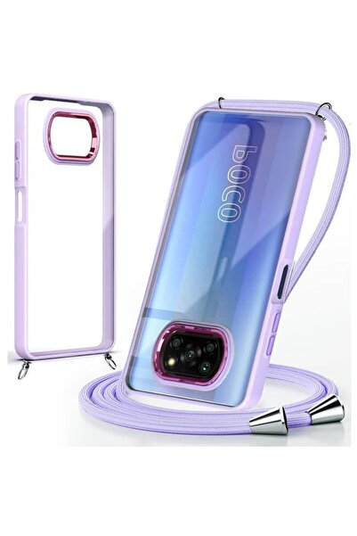 Orso Θήκη Shield Κορδόνι Clear Violet Poco X3 NFC / X3 Pro