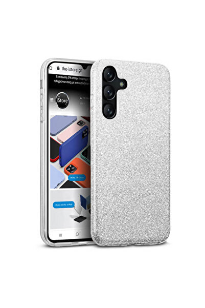 Orso Θήκη Hybrid Strass Ασημί Samsung Galaxy A35 5G