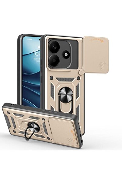 Orso Θήκη Combo Kickstand Slide Camera Gold Xiaomi Redmi Note 14 5G