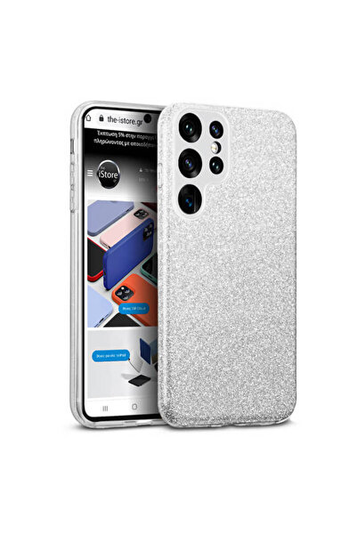 Orso Θήκη Hybrid Strass Silver Samsung Galaxy S24 Ultra