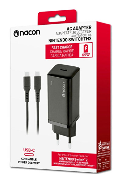 Nacon Ac Adapter - Nintendo Switch 2