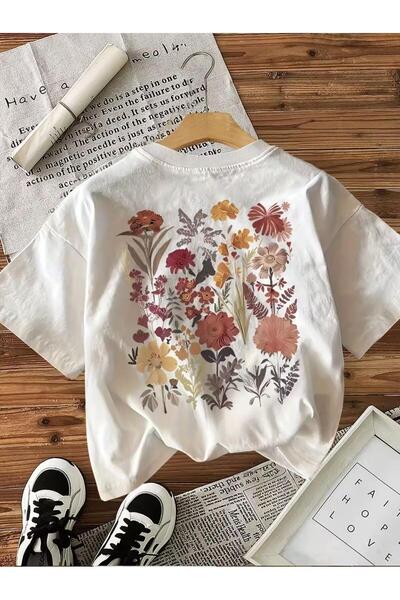 Oksit Ρετρό Βοτανικό Μπλουζάκι Γυναικείο με τύπωμα Με φλοράλ μοτίβο Premium o...