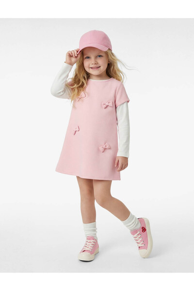 Koton 26YY59003208 Pembe Kız Bebek Elbise 6SMG80068AW