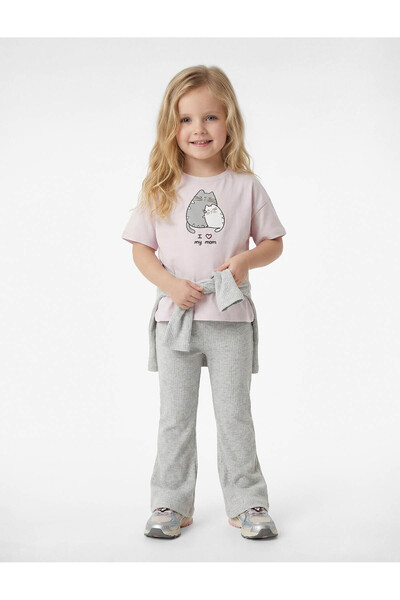 Koton 26YY59003193 Γκρι κοριτσίστικο καλσόν για μωρά 6SMG40053AK