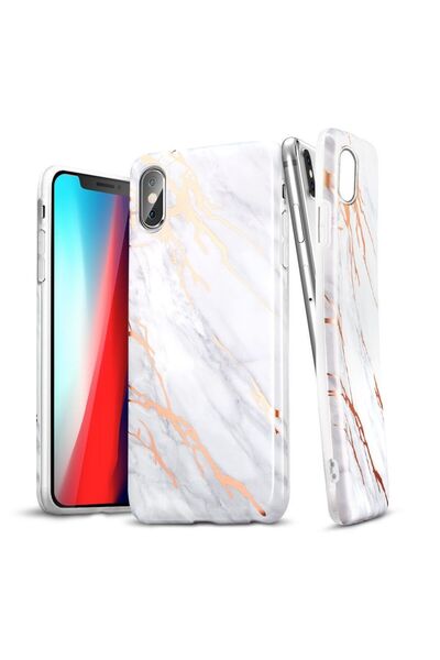 ESR iPhone Xs Max Μαλακό Μάρμαρο Γκρι Χρυσό (B07FLTWMBS)
