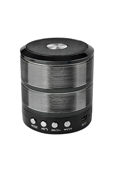 OEM Mini Portable Speaker, Bluetooth, Micro‑SD, Aux, Metallic Black, Premium ...