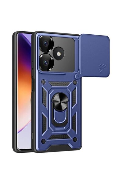 Orso Θήκη Combo Kickstand Slide Camera Blue Poco F6 5G