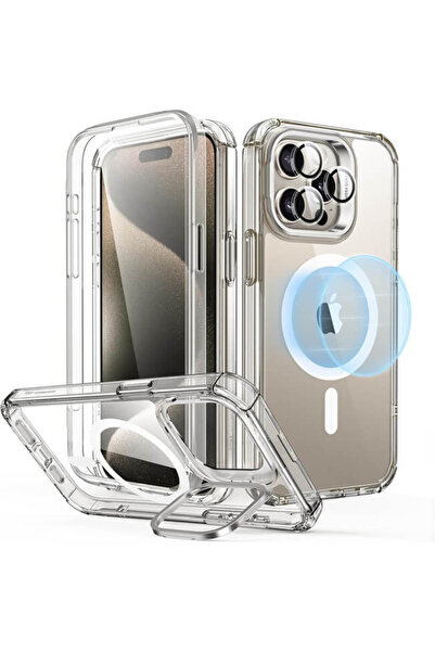 ESR Θήκη Armor Tough με Stash Stand HaloLock Magsafe Frosted Clear για iPhone...