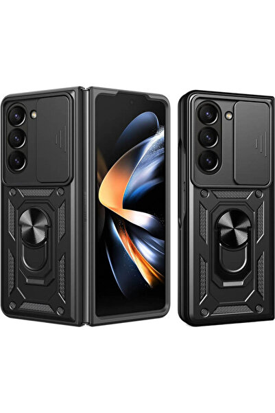 Orso Θήκη Combo Kickstand Slide Camera Black Samsung Galaxy Z Fold 5