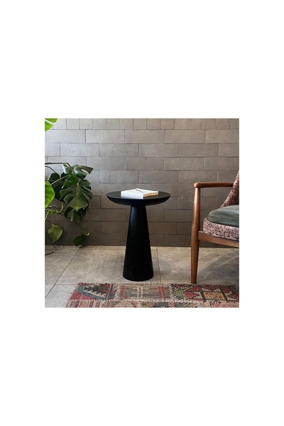 Vivense TEKLİ ZİGON MANTAR SEHPA MUSHROOM, SİYAH