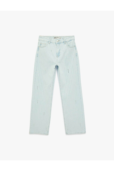 Koton 26YY59000164 Açık Mavi Kadın Jean Pantolon 6SAL40011MD