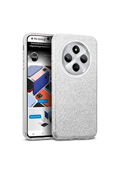 Orso Θήκη Hybrid Strass Silver Xiaomi Redmi 14C