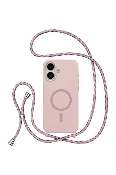 Orso Θήκη Soft TPU Κορδόνι Magsafe Dusty Rose iPhone 17