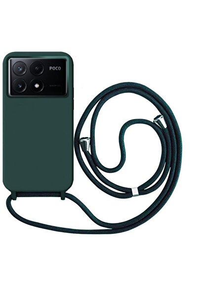 Orso Θήκη Liquid Silicone Κορδόνι Pine Green Poco X6 Pro 5G