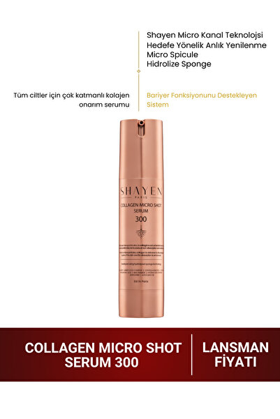 Shayen Paris Micro Kanal Teknolojisi Collagen Micro Shot Serum 300 50 ml