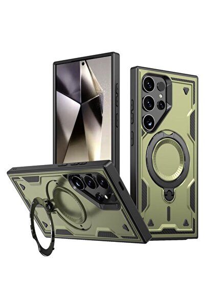 Orso Θήκη Buffer Ostand Armor Khaki Samsung Galaxy S25 Ultra