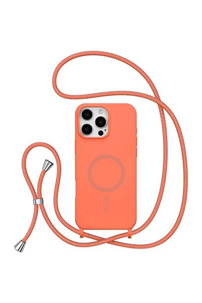 Orso Θήκη Soft TPU Κορδόνι Magsafe Orange iPhone 17 Pro Max