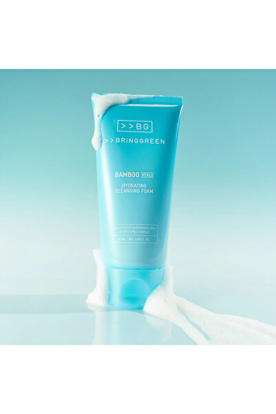 bring green رغوة تنظيف مرطبة بالخيزران والهيالورونيك 120 مل (منظف وجه مرطب بح...