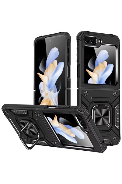 OEM Θήκη Armor Ringstand Black Samsung Galaxy Z Flip 6