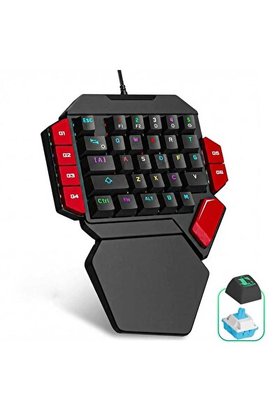 Timebox Μηχανικό πληκτρολόγιο παιχνιδιών με πλήρη φωτισμό RGB, γραμμικό διακό...