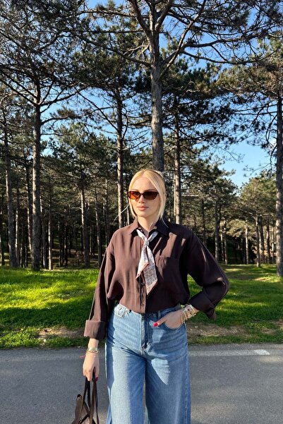 lizge giyim Fular Detail Long Sleeve Shirt