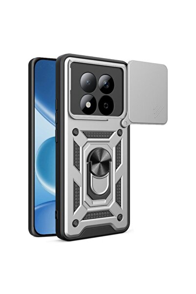 Orso Θήκη Combo Kickstand Slide Camera Silver Poco M8 5G