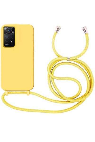 Orso Θήκη Liquid Silicone Κορδόνι Yellow Xiaomi Redmi Note 11 Pro 4G/5G