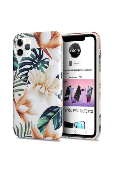 OEM Θήκη σιλικόνης Nature Series Magnolia White για iPhone 11 Pro