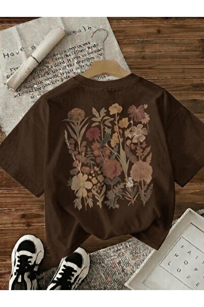 Oksit Ρετρό Βοτανικό Μπλουζάκι Γυναικείο με τύπωμα Με φλοράλ μοτίβο Premium o...