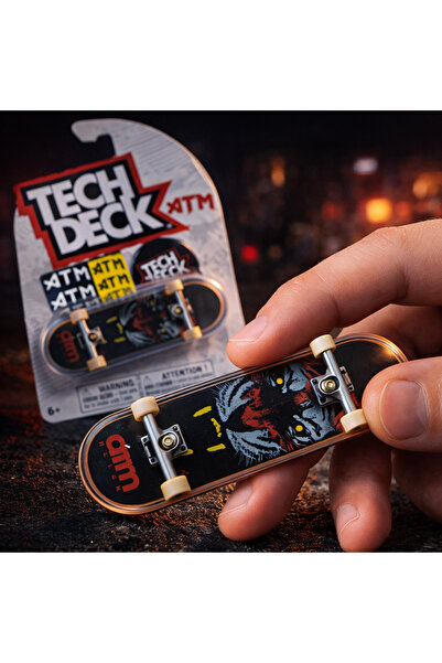 Cici Oyuncak Tech Deck ATM Fingerboard Mini Kaykay Metal Truck Profesyonel Ta...