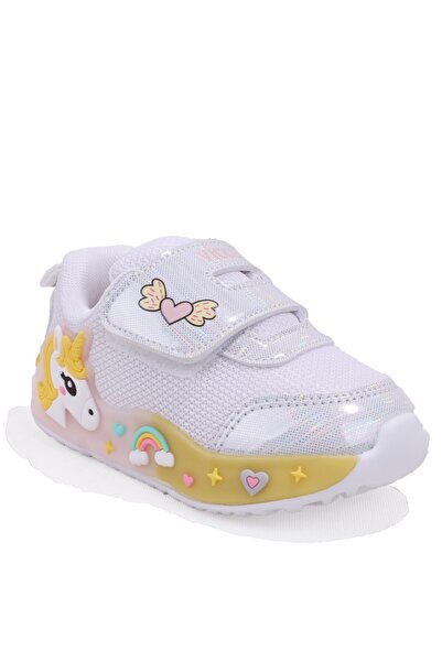 Vicco Meli 346b26y103 White Orthopedic Day Lighted Girls' Sports Shoes