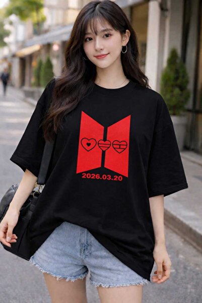 puolikuu Arirang World Tour Bts Printed Oversize Tshirt