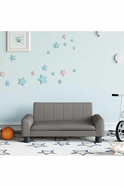 Concept Παιδικός καναπές, γκρι-μπεζ, 70x45x30 εκ., ύφασμα