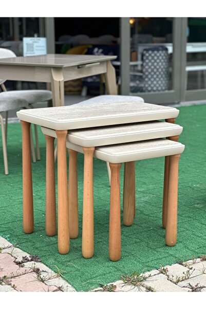 SOFT Zigon Servis Sehpası Mdf & Gürgen