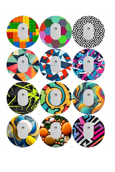 Dia BandTR Geometri - Sibionic GS1 Sensör Koruyucu Bant 12'li Paket
