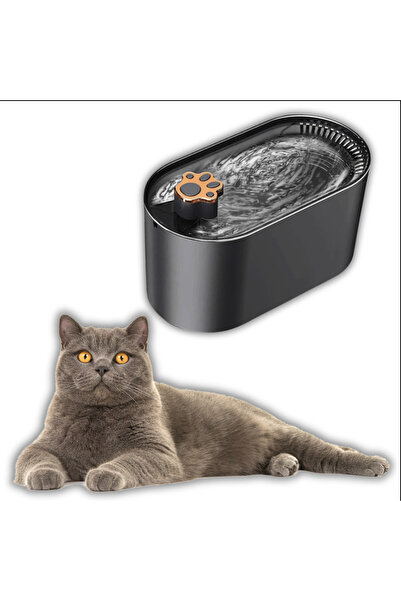 TechGS Fantana Apa Pisici/Caini Automat cu Purificare si Filtrare prin Carbun...