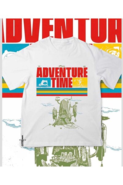 Toum Adventure Time Series Printed Unisex Oversized T-Shirt