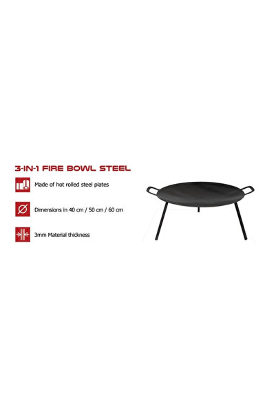 Haben Steel Roasting Plate – Ø 60 cm – Grill Disc for Open Fire