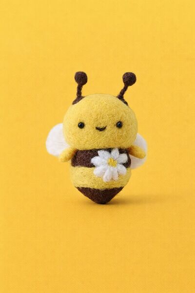 Keçev KeçeGo Arı Keçe İğneleme Seti🐝, Yeni Başlayanlar İçin DIY Hobi Seti